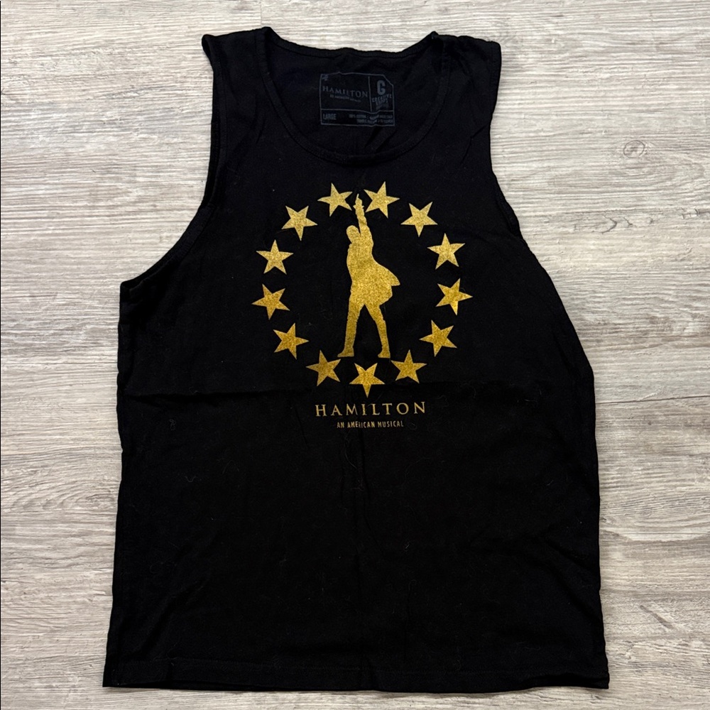 Hamilton Women's Black and Gold Tank Top